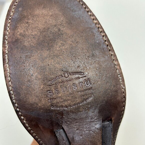 Bed Stu Boots Womens Size 8 Brown Dutchess Teal Cut Out Wedge Booties Ladies - Picture 10 of 14